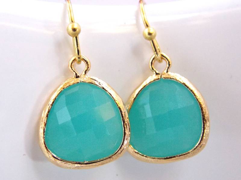 Gold Mint Ohrringe, Aqua Grün, Blau, Seafoam, Glas, Brautjungfer Braut Ohrringe Schmuck, Geschenke Gold Mint Ohrringe, Aqua Grün, Blau, Seafoam, Glas, Brautjungfer Braut Ohrringe Schmuck, Geschenke von mlejewelry