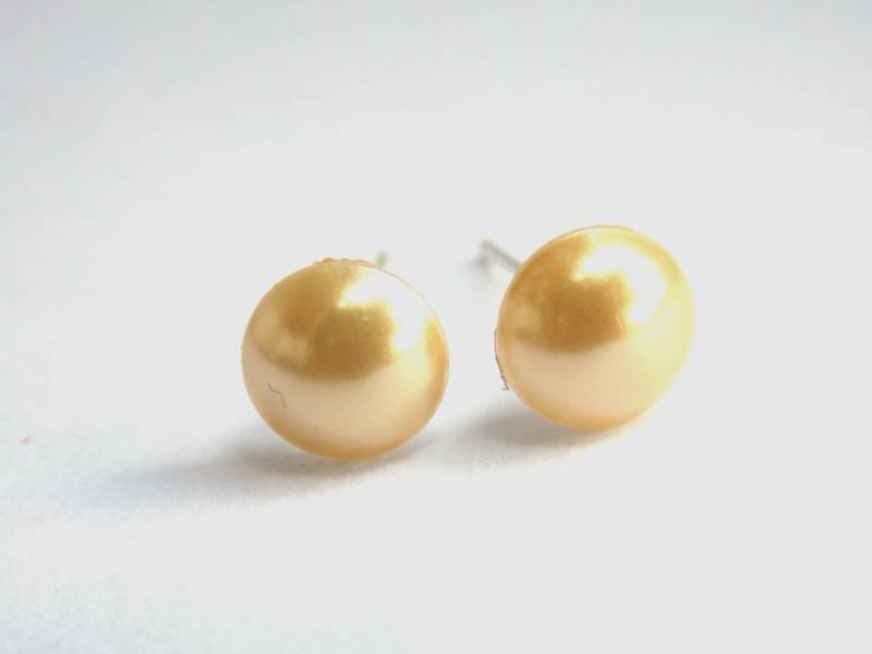 Gold Ohrringe, Ohrstecker, Perlenohrringe, Post Swarovski Perle, Silber Brautjungfer Geschenke, Ohrringe Gold Ohrringe, Ohrstecker, Perlenohrringe, Post Swarovski Perle, Silber Brautjungfer Geschenke, Ohrringe von mlejewelry