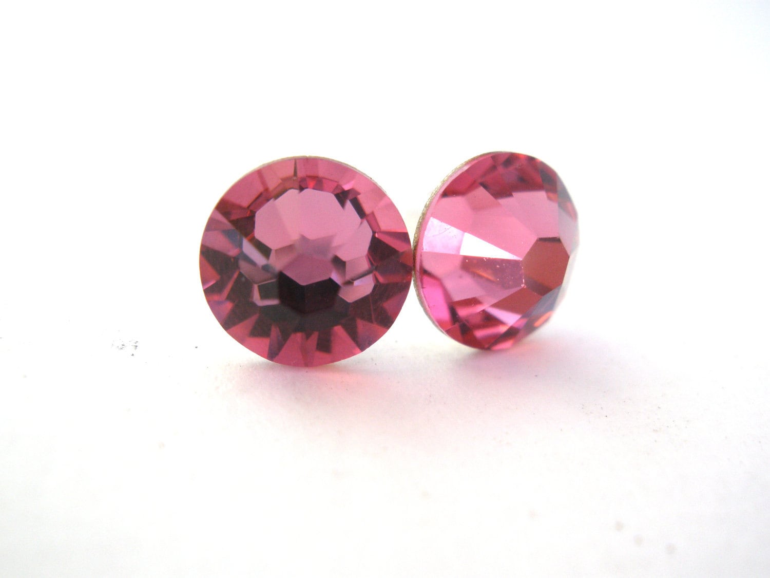 Rosa Ohrstecker, Kristall Ohrringe, Post, Swarovski-Kristall, Rose Rosa Brautjungfer Geschenke Rosa Ohrstecker, Kristall Ohrringe, Post, Swarovski-Kristall, Rose Rosa Brautjungfer Geschenke von mlejewelry