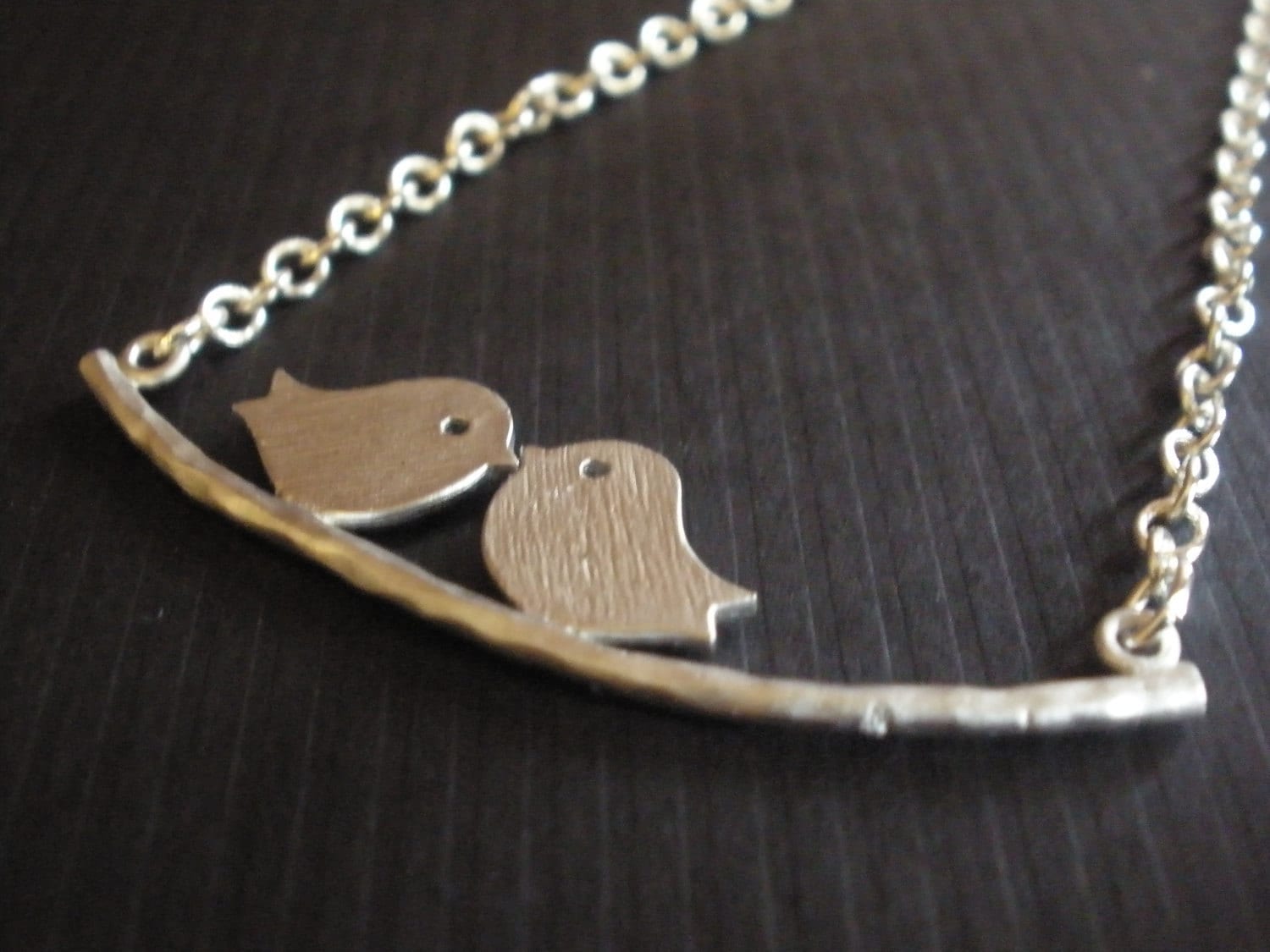 Silber Vogel Halskette, Mama Zwei Vögel Auf Zweig Geschenk, Spatz Vogel-Anhänger, Freund Halskette Silber Vogel Halskette, Mama Zwei Vögel Auf Zweig Geschenk, Spatz Vogel-Anhänger, Freund Halskette von mlejewelry