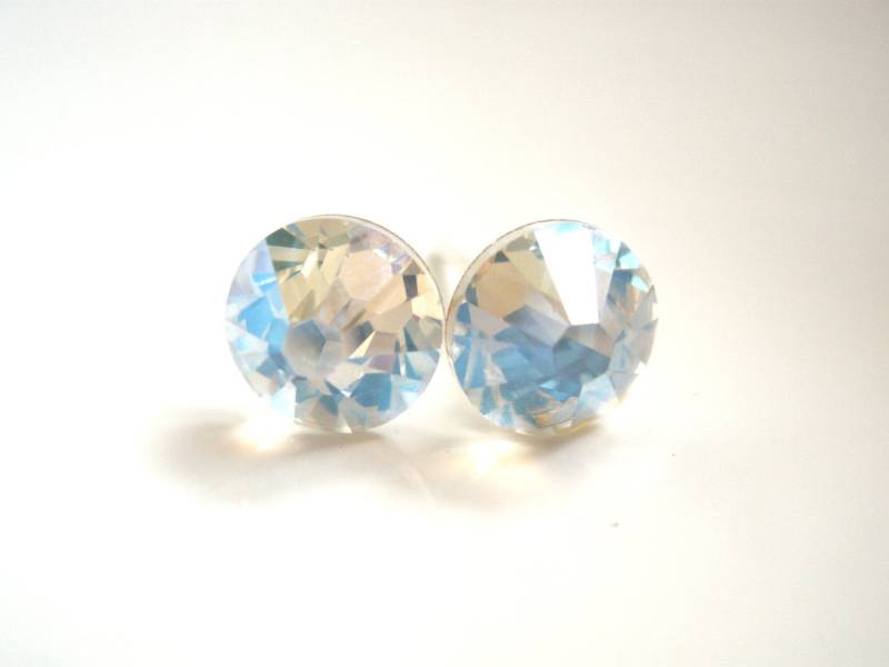 Swarovski Kristall Ohrstecker, Kristallohrringe, Crystal Moonlight, Weiß, Klar, Transparent, Brautjungfer Ohrringe, Geschenke Swarovski Kristall Ohrstecker, Kristallohrringe, Crystal Moonlight, Weiß, Klar, Transparent, Brautjungfer Ohrringe, Geschenke von mlejewelry