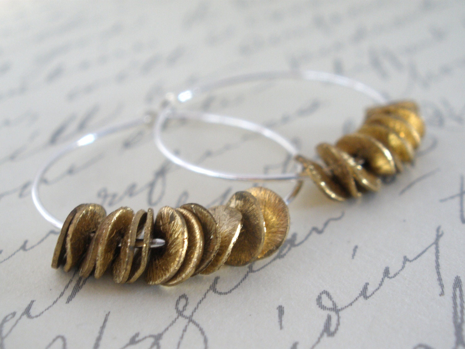 sterling Silber Creolen, Kleine Creolen Ohrringe, Gold Messing, Silber sterling Silber Creolen, Kleine Creolen Ohrringe, Gold Messing, Silber von mlejewelry