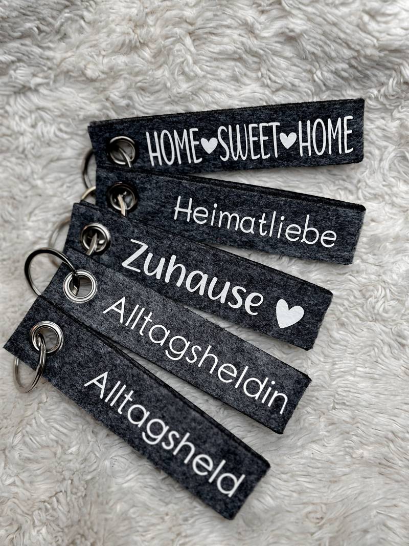 Filzschlüsselanhänger von mlleplotterfox