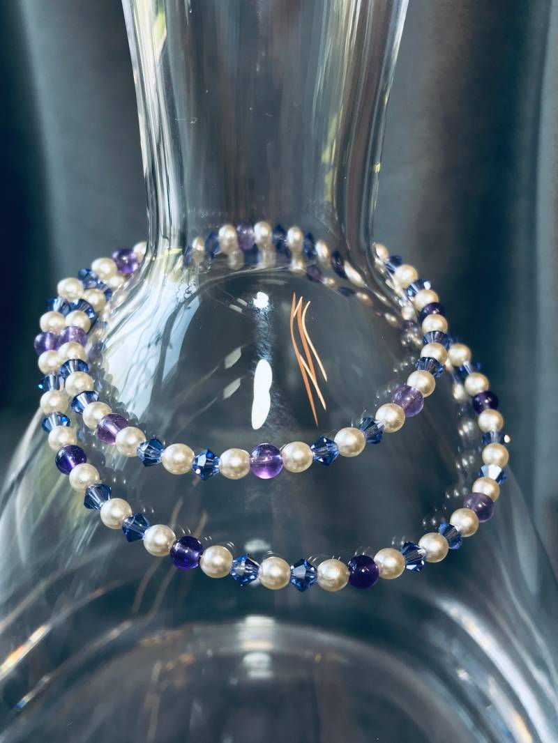 Swarovski Wickelarmbänder in 4Ml Gemischte Perlen Und Perlen, Damenmode Blickfang Abend Oder Tag Tragen Perfekt Für Jeden Anlass von mmilltownJewels