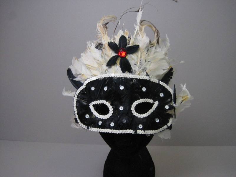 80Er Jahre Maskerade Maske Partei Halloween Karneval Masquerade Ball Feder Jeweled Pailletten von mmmoonchild