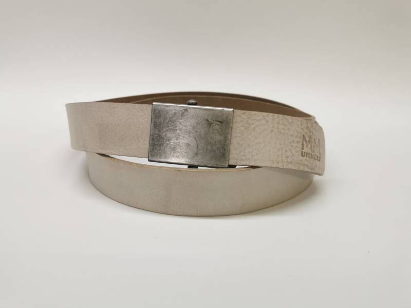 Ledergürtel Pflanzlich Gegerbt Rindsleder Uni Sandnatur Koppelschnalle Dornschnalle von mmunikat7