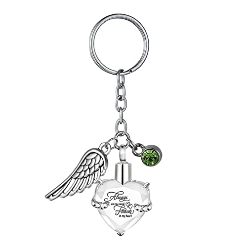 moaspr Urnen & Asche Asche-Anhänger Abschraubbarer Asche-Schlüsselanhänger Parfüm-Flaschen-Anhänger Schlüsselanhänger,Silber 10 von moaspr