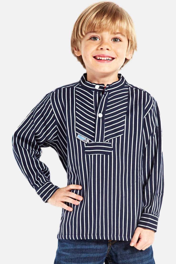 Fischerhemd Basic breit gestreift Kinder von modAS