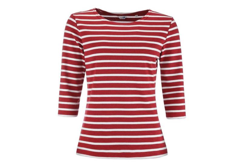 modAS 3/4-Arm-Shirt 25902 Bretonisches Damenshirt Rundhalsshirt mit Streifen aus Baumwolle von modAS