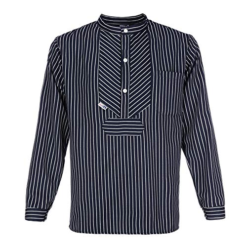 modAS | Fischerhemd „BasicLine“ | breiter Streifen | Größe XS (ca. He 42 - Da 36) von modAS