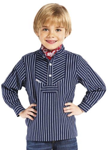 modAS Fischerhemd Original breit gestreift Kinder, Kinder, 116 von modAS