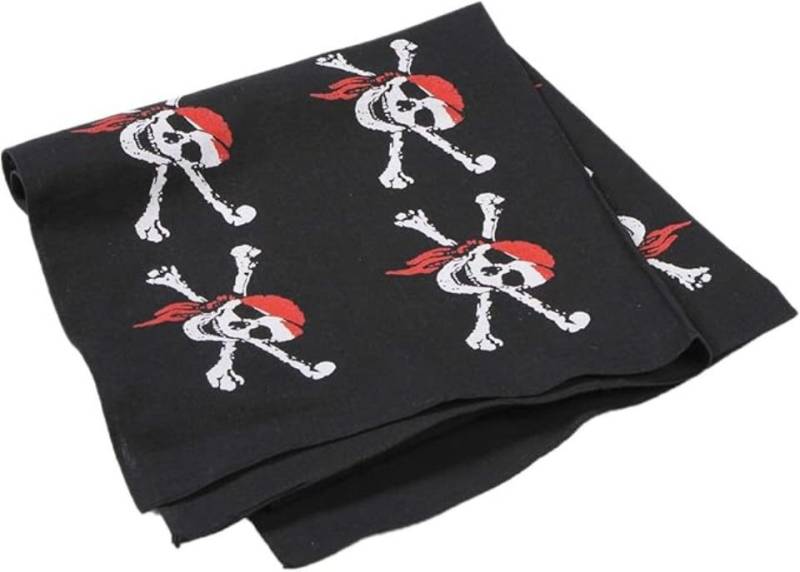 modAS Halstuch modAs Halstuch Vierecktuch Bandana Pirat 70x70 cm von modAS