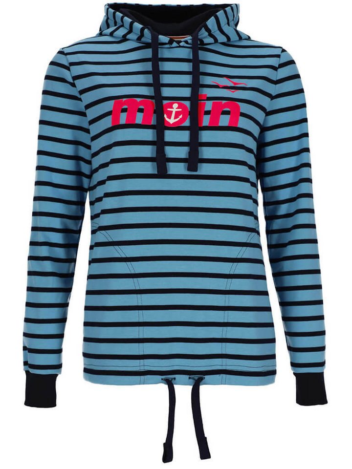 modAS Kapuzenpullover Kinder Kapuzenshirt Hoodie mit Moin-Aufdruck aus Baumwolle von modAS