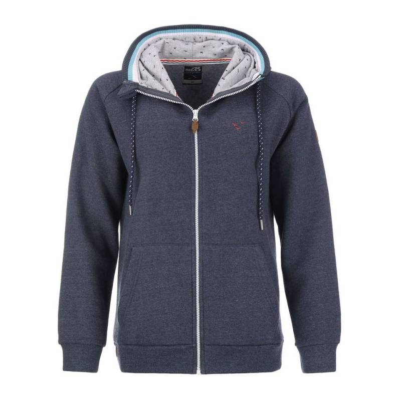 modAS Kapuzensweatjacke Damen Kapuzenjacke uni - Hoodie-Jacke mit Kapuze und Reißverschluss von modAS