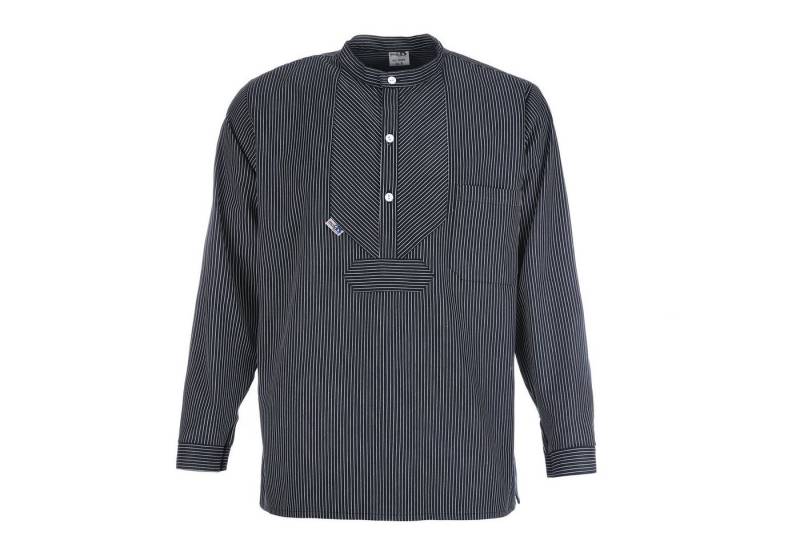 modAS Langarmhemd Unisex Fischerhemd Basic Line - Finkenwerder Hemd gestreift Baumwolle von modAS
