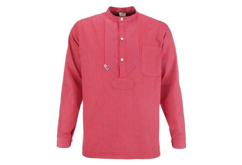 modAS Langarmhemd Unisex Fischerhemd Basic Line - Finkenwerder Hemd gestreift Baumwolle von modAS