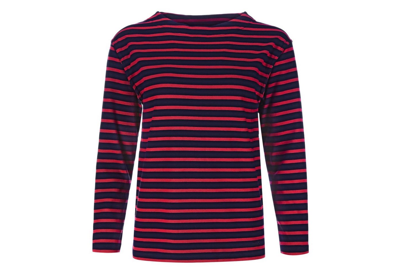 modAS Langarmshirt Damen Bretonisches Shirt U-Boot Ausschnitt - Ringelshirt Baumwolle von modAS