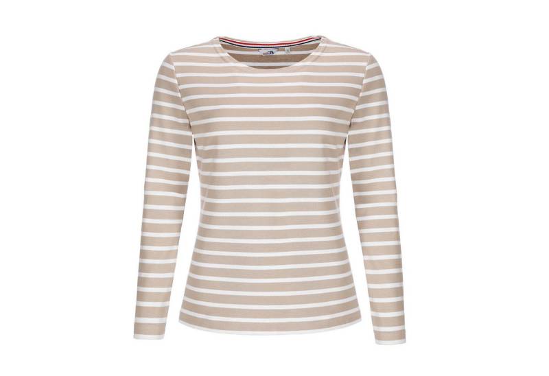 modAS Langarmshirt 25904 Damen Langarm-Shirt mit Streifen Bretonisches Streifenshirt Baumwolle von modAS
