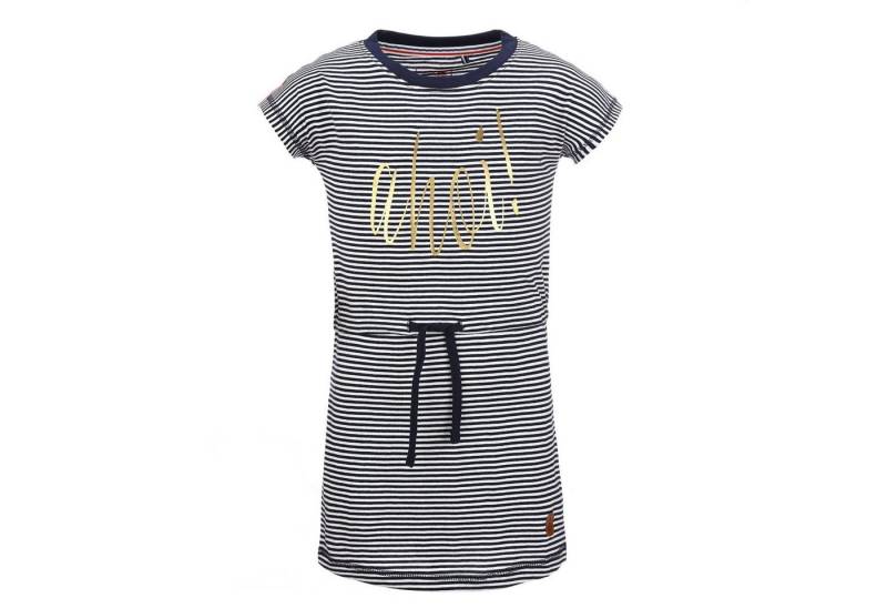 modAS Shirtkleid Kinder Mädchenkleid Print Ahoi mit Streifen - Streifenkleid Baumwolle von modAS