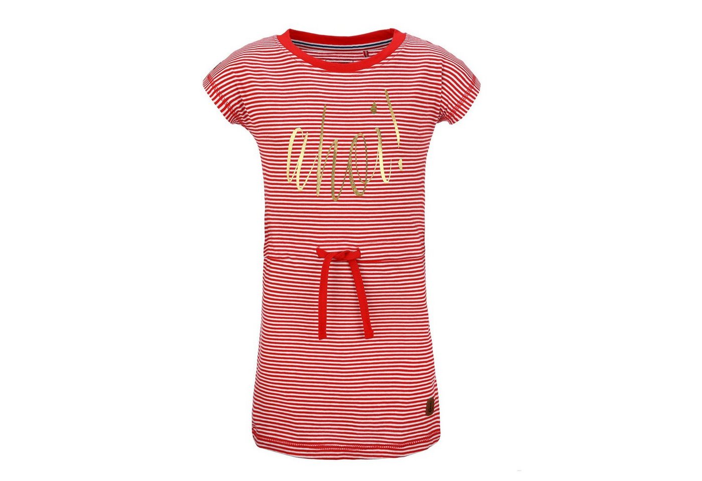 modAS Shirtkleid Kinder Mädchenkleid Print Ahoi mit Streifen - Streifenkleid Baumwolle von modAS