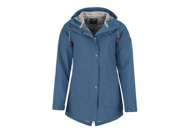 modAS Softshelljacke Damen Softshell-Mantel Unifarben - Outdoor Jacke Regenjacke mit Kapuze von modAS
