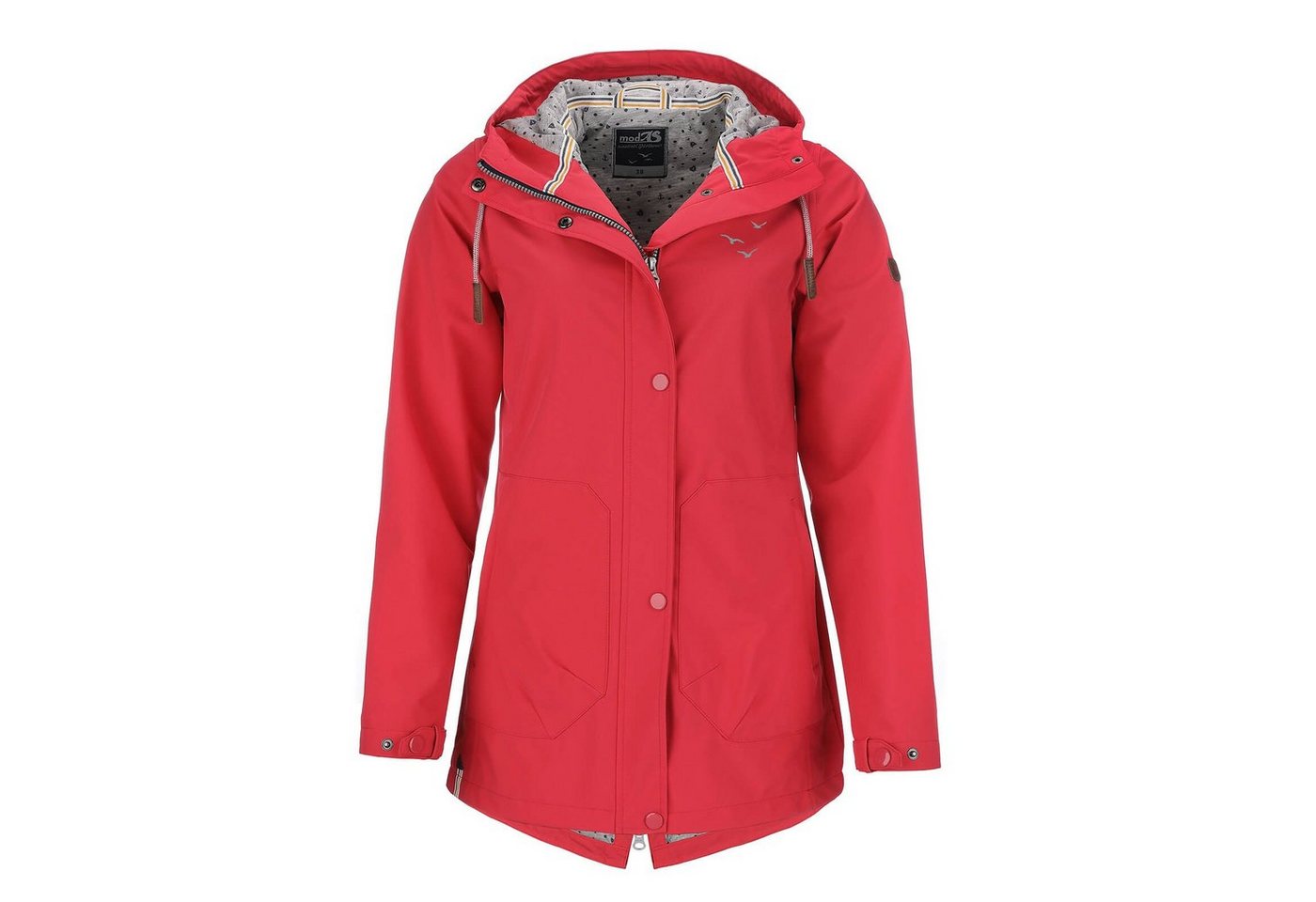 modAS Softshelljacke Damen Softshell-Mantel Unifarben - Outdoor Jacke Regenjacke mit Kapuze von modAS