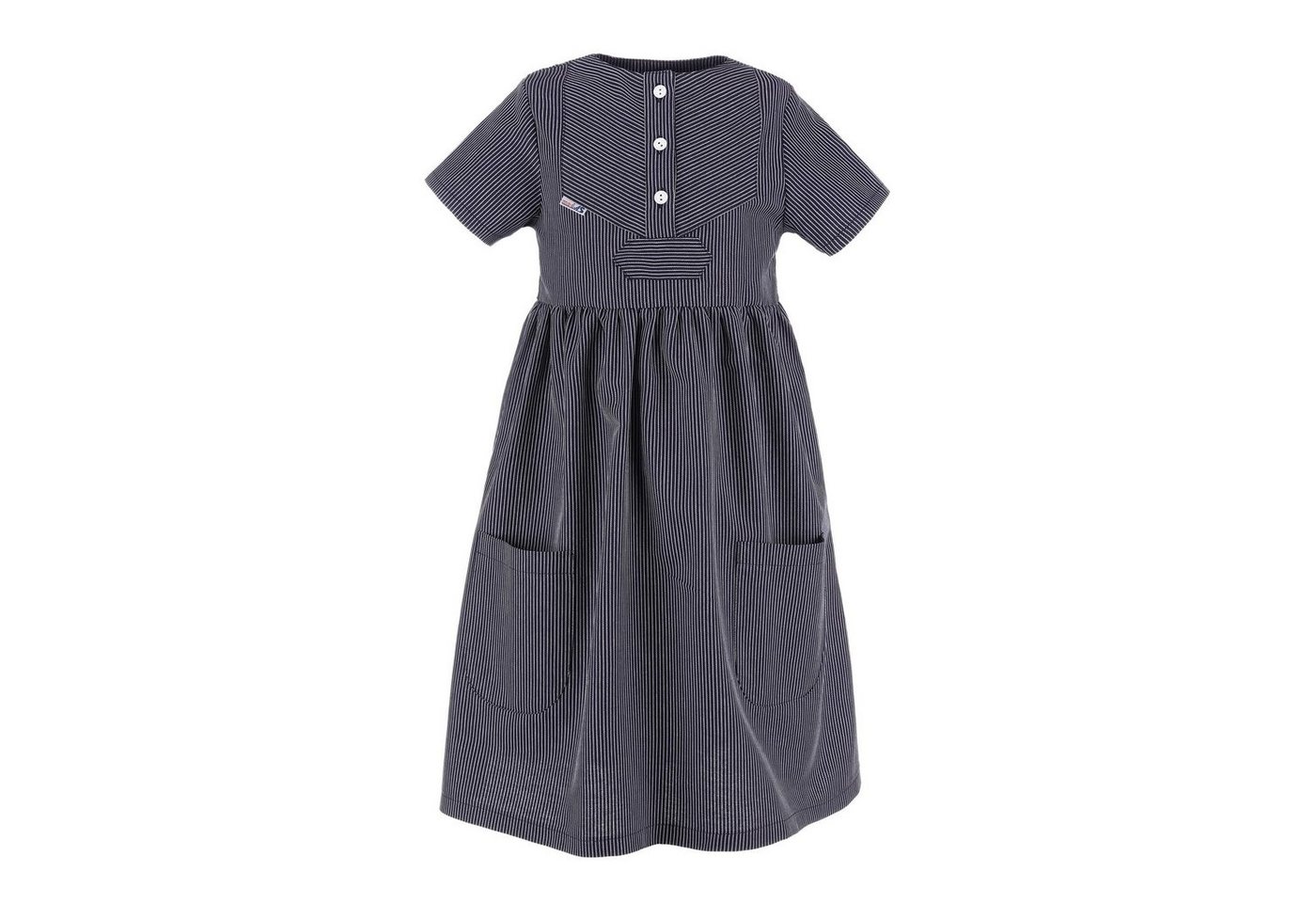 modAS Sommerkleid Kinder Fischerkleid Klassisch - Gestreiftes Kleid Finkenwerder-Stil von modAS