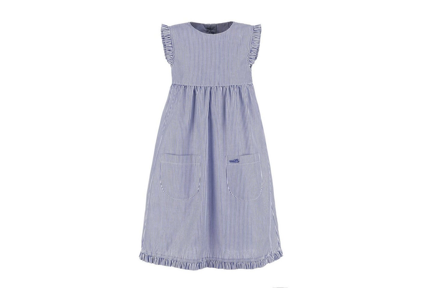 modAS Sommerkleid Kinder Kleid gestreift mit Rüschen - Mädchenkleid mit Streifen von modAS