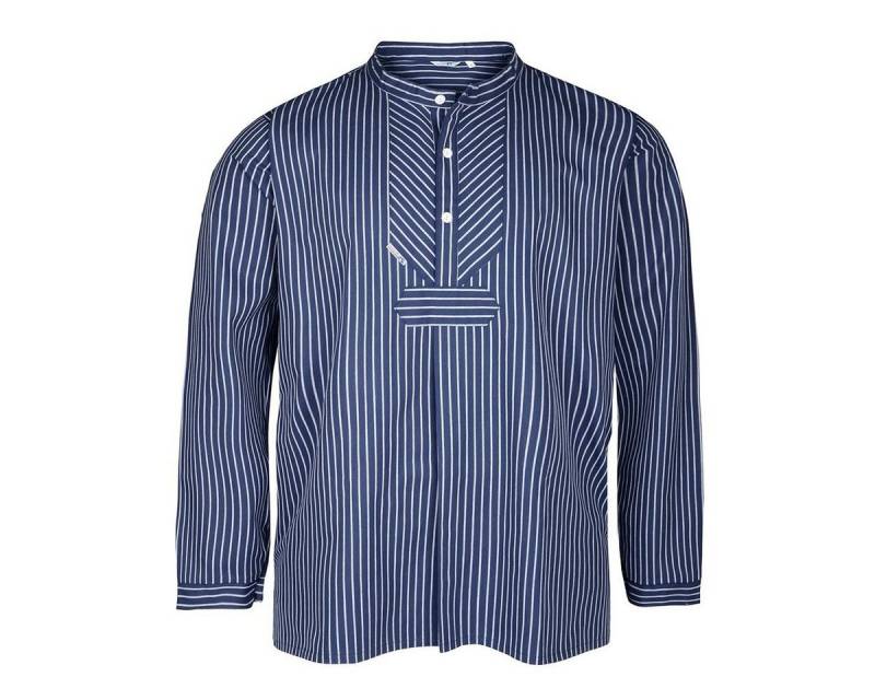 modAS Streifenhemd modAS Fischerhemd blau-weiß gestreift XXL von modAS