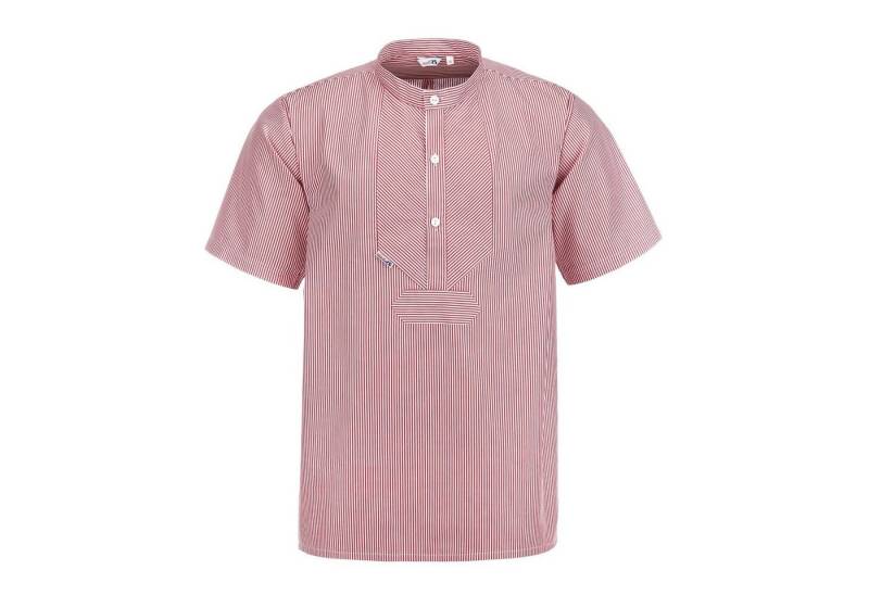 modAS Streifenhemd Unisex Fischerhemd Sommer mit Stehkragen - Hemd im Finkenwerder-Stil von modAS