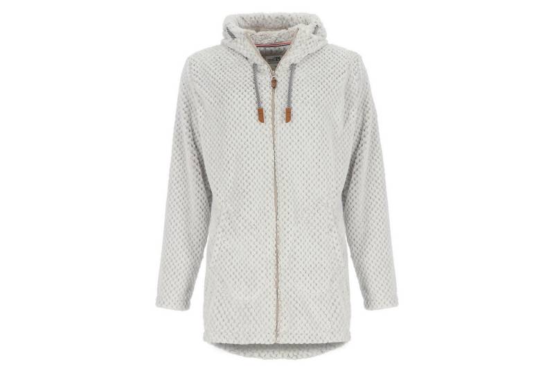 modAS Strickfleecejacke Damen Fleecemantel in lockerer Optik - Fleecejacke maritime Details von modAS