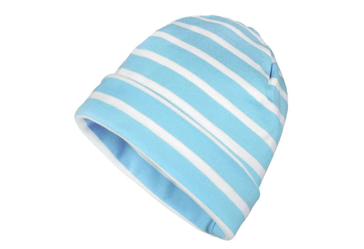 modAS Strickmütze Unisex Mütze Streifen für Kinder & Erwachsene - Ringelmütze Baumwolle von modAS