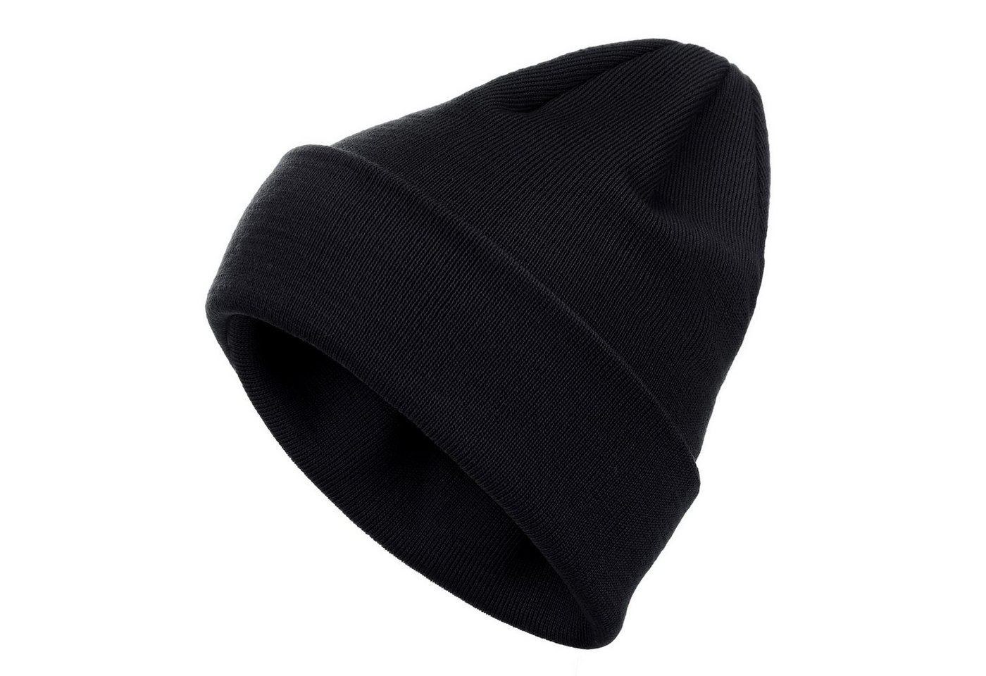 modAS Strickmütze Unisex Wollmütze aus 100% Wolle (Merinowolle) - Doppellagige Mütze von modAS