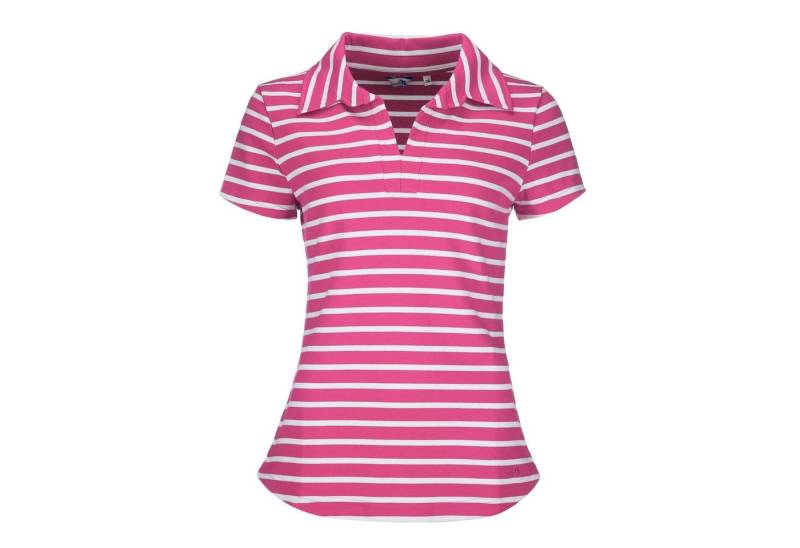 modAS T-Shirt 26602 Damen Kurzarm-Shirt gestreift mit Polokragen - Sommershirt Streifen von modAS