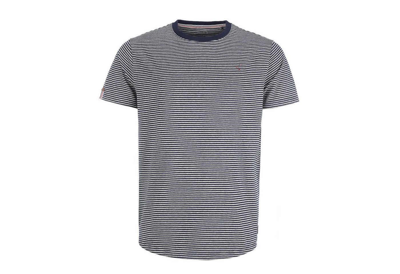 modAS T-Shirt Herren Shirt gestreift - Kurzarm-Shirt mit Streifen aus Baumwolle von modAS