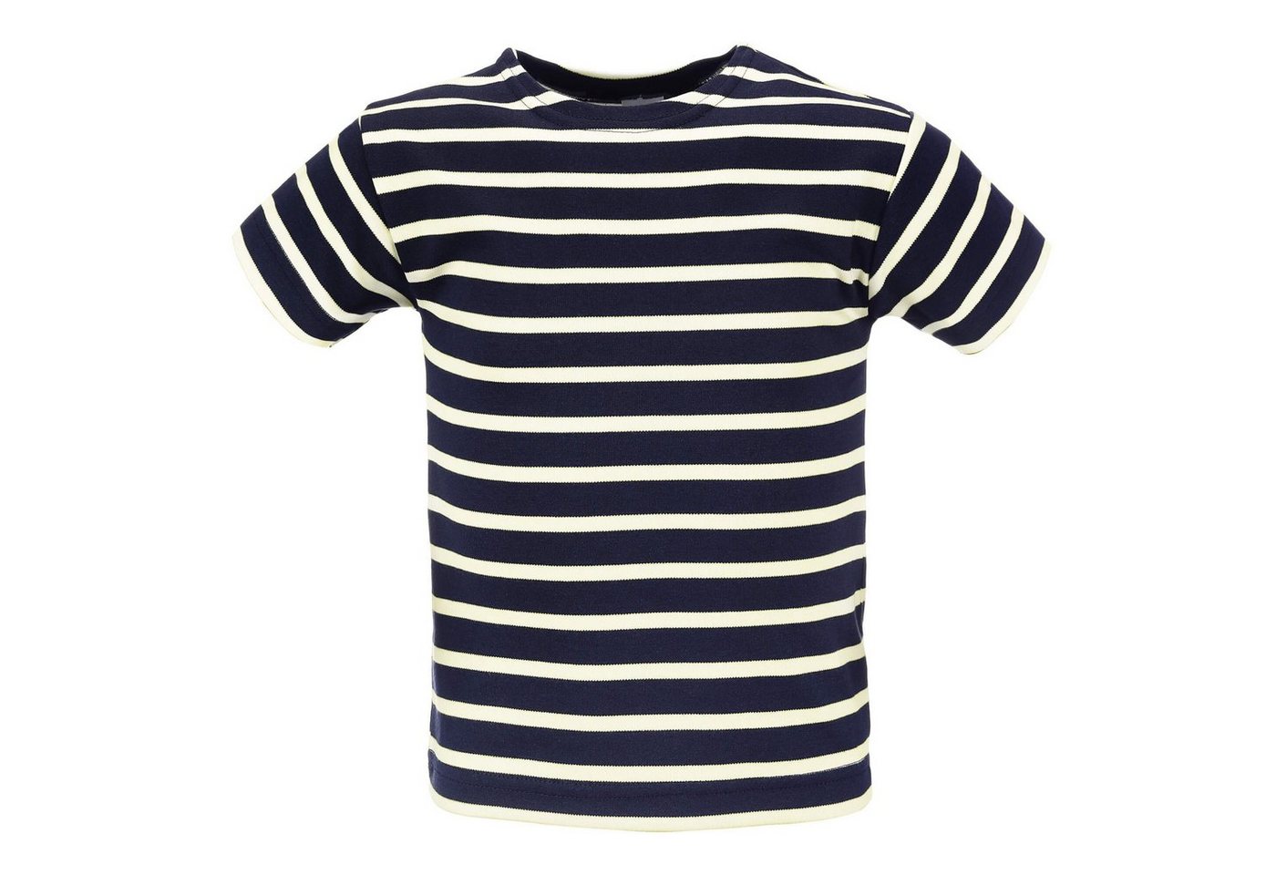 modAS T-Shirt Kinder Shirt mit Streifen - Bretonisches Streifenshirt aus Baumwolle von modAS