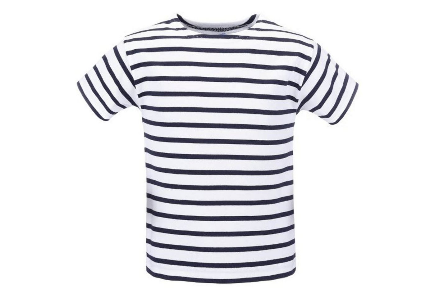 modAS T-Shirt Kinder Shirt mit Streifen - Bretonisches Streifenshirt aus Baumwolle von modAS