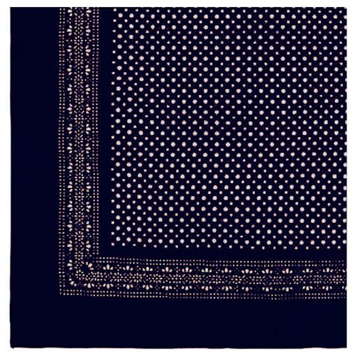 modAS Vierecktuch Bandana Kopftuch ca. 54x54 cm- Tuch in verschiedenen Designs und Farben aus Baumwolle in Blau mit kleinen Punkten von modAS