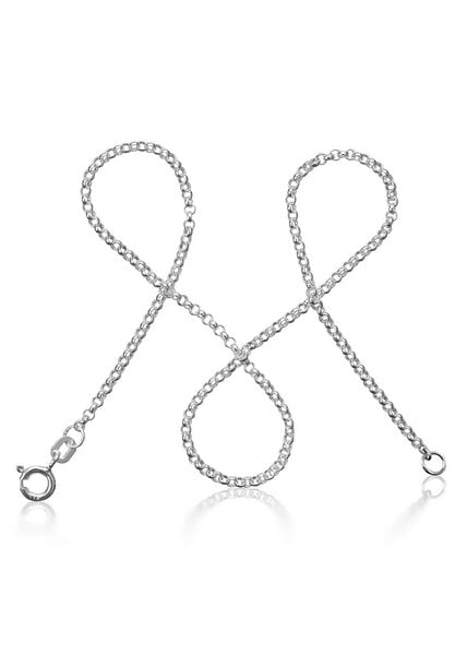 modabilé Erbskette aus 925 Sterling Silber (2mm breit) Halskette ohne Anhänger von modabilé