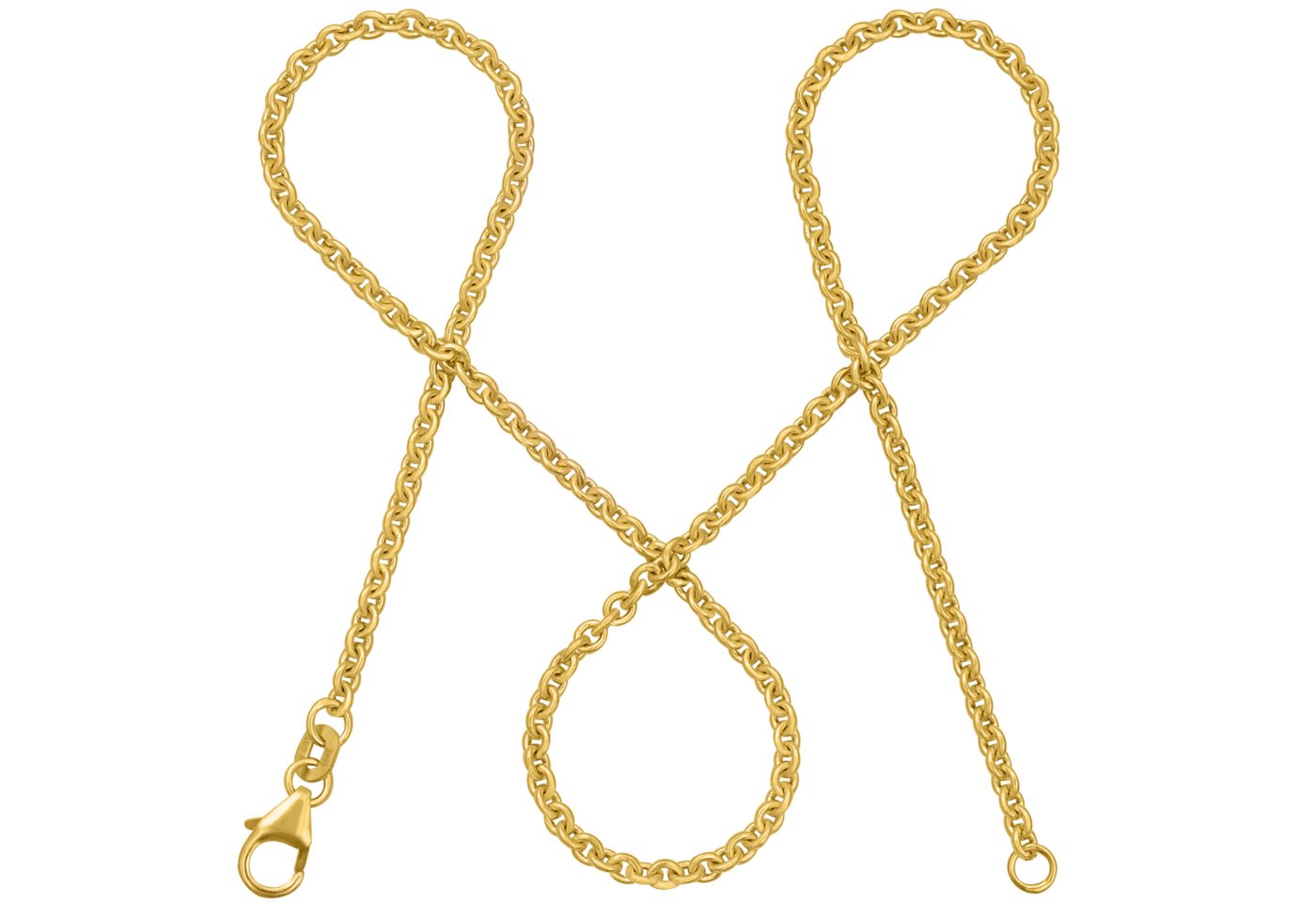 modabilé Goldkette Ankerkette Rund 2,4mm 585 Gold (14 Karat), Halskette Damen, Damenkette dezent, Kette, Made in Germany modabilé Goldkette Ankerkette Rund 2,4mm 585 Gold (14 Karat), Halskette Damen, Damenkette dezent, Kette, Made in Germany von modabilé