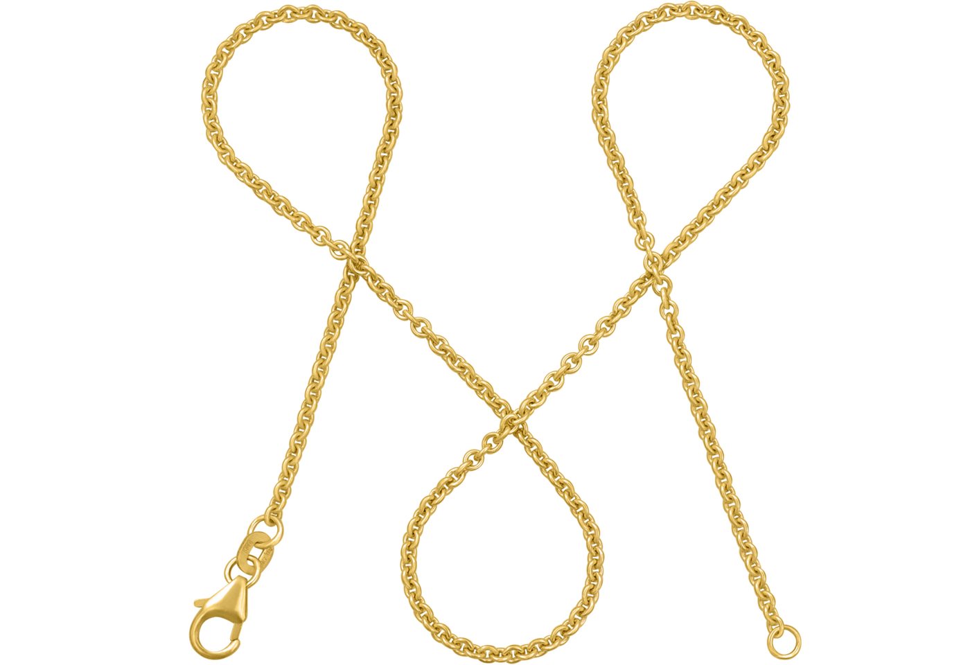 modabilé Goldkette Ankerkette DELICATE Rund 2mm 585 Gold, Halskette Damen, Damenkette dezent, Kette, Made in Germany von modabilé