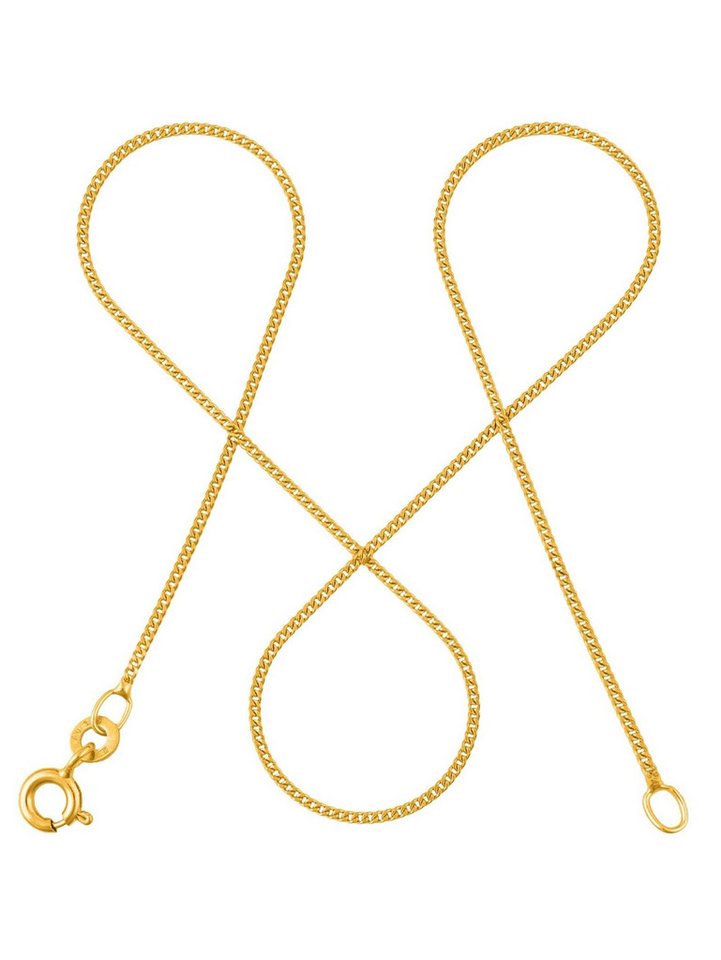 modabilé Goldkette Panzerkette SINCERE flach 1,1mm 333 Gold, Halskette Damen, Damenkette 34cm, Kette 333er Gold von modabilé