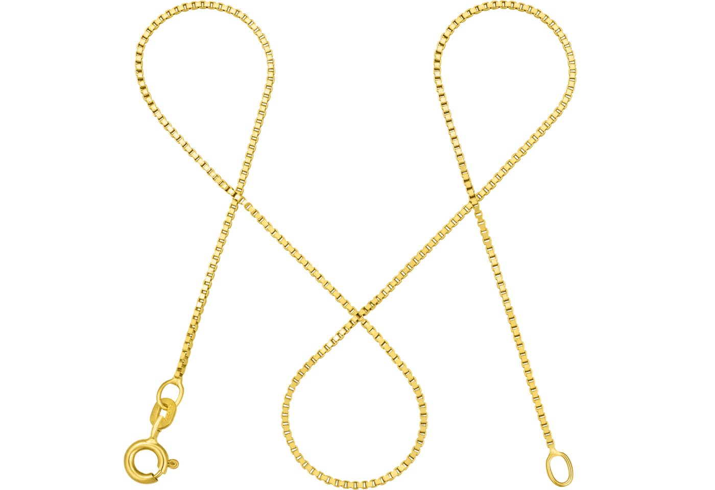 modabilé Goldkette Venezianerkette VENICE 0,9mm 585 Gold, Halskette Damen, Damenkette dezent, 585er Kette, Made in Germany von modabilé
