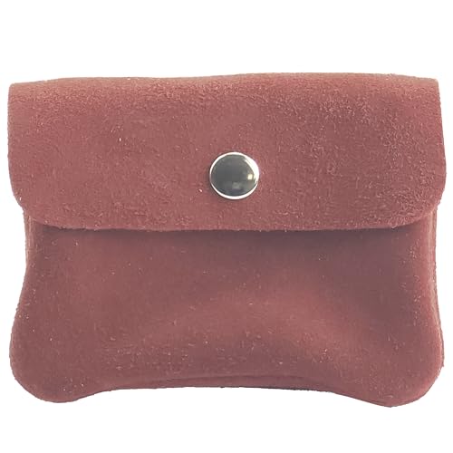 Modamoda de P09 WL Damen Geldbörse aus Wildleder 12,5x2x8,5 cm Handmade in Italy, Farbe:Kupferbraun von modamoda de