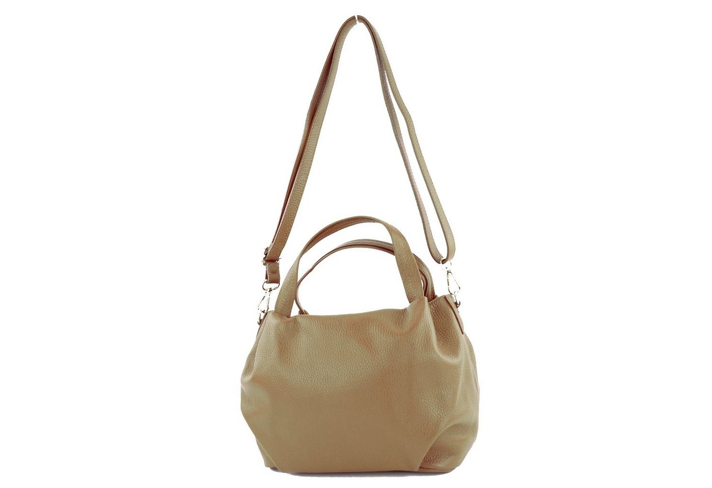 modamoda de Henkeltasche T218, Echtleder Handmade in Italy von modamoda de