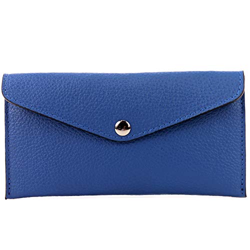 modamoda de - P03 - ital. Damen Portemonnaie Echtleder lang, Farbe:Signalblau modamoda de - P03 - ital. Damen Portemonnaie Echtleder lang, Farbe:Signalblau von modamoda de