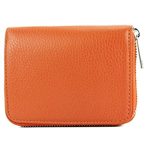 modamoda de - P04 - ital. Damen Portemonnaie Echtleder kurz, Farbe:Rotorange modamoda de - P04 - ital. Damen Portemonnaie Echtleder kurz, Farbe:Rotorange von modamoda de