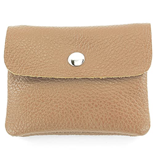 modamoda de P09 Damen Münzgeldbörse Geldbörse Portemonnaie Klein Leder Made in Italy P09, Farbe:Blassbraun modamoda de P09 Damen Münzgeldbörse Geldbörse Portemonnaie Klein Leder Made in Italy P09, Farbe:Blassbraun von modamoda de