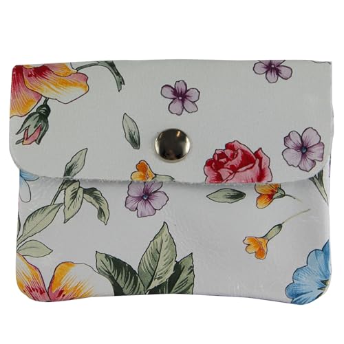 modamoda de P09 Damen Münzgeldbörse Geldbörse Portemonnaie Klein Leder Made in Italy P09, Farbe:Blume-01 modamoda de P09 Damen Münzgeldbörse Geldbörse Portemonnaie Klein Leder Made in Italy P09, Farbe:Blume-01 von modamoda de