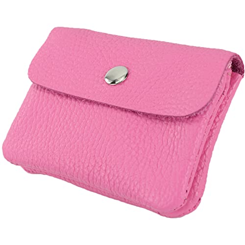 modamoda de - P09 - ital. Leder Damen Geldbörse Portemonnaie Klein, Farbe:Candy Pink von modamoda de